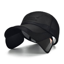 Load image into Gallery viewer, Retractable Visor Hat Woman Beach Hat Headwear Summer Men Mesh Breathable Fishing Hiking Outdoor UV Protection Cap Baseball Cap
