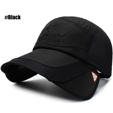 Load image into Gallery viewer, Retractable Visor Hat Woman Beach Hat Headwear Summer Men Mesh Breathable Fishing Hiking Outdoor UV Protection Cap Baseball Cap
