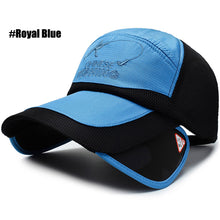 Load image into Gallery viewer, Retractable Visor Hat Woman Beach Hat Headwear Summer Men Mesh Breathable Fishing Hiking Outdoor UV Protection Cap Baseball Cap
