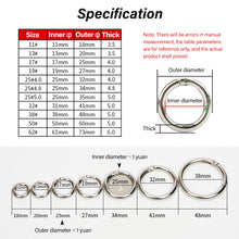 Load image into Gallery viewer, 10Pcs Zinc Alloy Spring Gate O Ring Openable Leather Bag Handbag Belt Strap Buckle Keyring Luggage Pendant Chain Snap Clasp Clip
