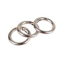Load image into Gallery viewer, 10Pcs Zinc Alloy Spring Gate O Ring Openable Leather Bag Handbag Belt Strap Buckle Keyring Luggage Pendant Chain Snap Clasp Clip
