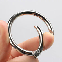 Load image into Gallery viewer, 10Pcs Zinc Alloy Spring Gate O Ring Openable Leather Bag Handbag Belt Strap Buckle Keyring Luggage Pendant Chain Snap Clasp Clip
