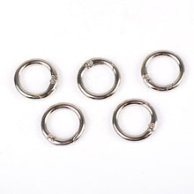 Load image into Gallery viewer, 10Pcs Zinc Alloy Spring Gate O Ring Openable Leather Bag Handbag Belt Strap Buckle Keyring Luggage Pendant Chain Snap Clasp Clip
