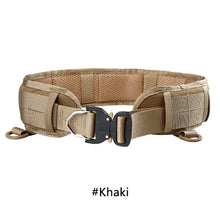 Load image into Gallery viewer, Men Adjustable Military Tactical Belt Metal Buckle Convenient Molle Belt Padded Army Combat Hunting Battle Paintball Waist Belt
