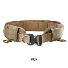 Load image into Gallery viewer, Men Adjustable Military Tactical Belt Metal Buckle Convenient Molle Belt Padded Army Combat Hunting Battle Paintball Waist Belt
