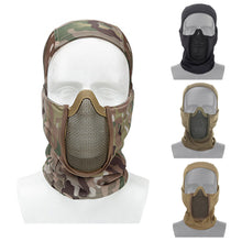 Load image into Gallery viewer, Tactical Balaclava Headgear Mask Airsoft Paintball Full Face Mask Breathable Outdoor Mesh Hunting Wargame CS Protection Mask
