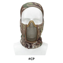Load image into Gallery viewer, Tactical Balaclava Headgear Mask Airsoft Paintball Full Face Mask Breathable Outdoor Mesh Hunting Wargame CS Protection Mask
