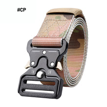 Load image into Gallery viewer, Men Belt Metal Male Tactical Belt Military Nautical Canvas Belts Multifunctional Outdoor Hunting Tactical Military Waist Belt
