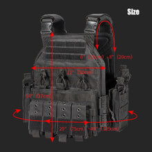 Load image into Gallery viewer, 1000D Tactical Vest Nylon Plate Carrier Tactical Airsoft Carrier Vest Outdoor Hunting Protective Adjustable Modular Vest for Airsoft Combat Accessories
