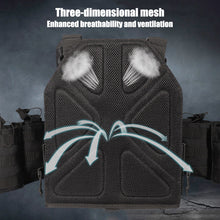 Load image into Gallery viewer, 1000D Tactical Vest Nylon Plate Carrier Tactical Airsoft Carrier Vest Outdoor Hunting Protective Adjustable Modular Vest for Airsoft Combat Accessories
