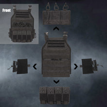 Load image into Gallery viewer, 1000D Tactical Vest Nylon Plate Carrier Tactical Airsoft Carrier Vest Outdoor Hunting Protective Adjustable Modular Vest for Airsoft Combat Accessories

