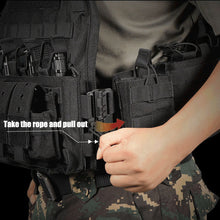 Load image into Gallery viewer, 1000D Tactical Vest Nylon Plate Carrier Tactical Airsoft Carrier Vest Outdoor Hunting Protective Adjustable Modular Vest for Airsoft Combat Accessories
