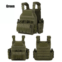 Load image into Gallery viewer, 1000D Tactical Vest Nylon Plate Carrier Tactical Airsoft Carrier Vest Outdoor Hunting Protective Adjustable Modular Vest for Airsoft Combat Accessories
