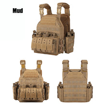 Load image into Gallery viewer, 1000D Tactical Vest Nylon Plate Carrier Tactical Airsoft Carrier Vest Outdoor Hunting Protective Adjustable Modular Vest for Airsoft Combat Accessories
