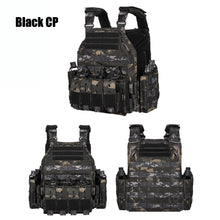 Load image into Gallery viewer, 1000D Tactical Vest Nylon Plate Carrier Tactical Airsoft Carrier Vest Outdoor Hunting Protective Adjustable Modular Vest for Airsoft Combat Accessories
