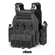 Load image into Gallery viewer, 1000D Tactical Vest Nylon Plate Carrier Tactical Airsoft Carrier Vest Outdoor Hunting Protective Adjustable Modular Vest for Airsoft Combat Accessories
