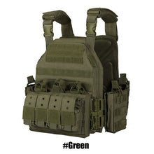 Load image into Gallery viewer, 1000D Tactical Vest Nylon Plate Carrier Tactical Airsoft Carrier Vest Outdoor Hunting Protective Adjustable Modular Vest for Airsoft Combat Accessories

