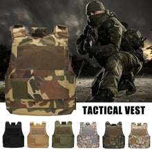 Load image into Gallery viewer, Hunting Tactical Vest Military Body Plate Carrier Tactical Airsoft Carrier Vest Airsoft Paintball CS Outdoor Lightweight Vest
