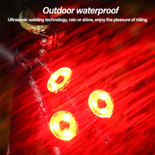 Load image into Gallery viewer, Aluminum Alloy Bicycle Light Taillight Helmet Night Riding Warning Mountain Bike LED Headlight Rear Light Bicycle Accessories
