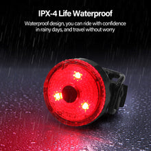 Load image into Gallery viewer, USB Chargeable LED Bicycle Tail Light Mini Bike Rear Lights Waterproof Safety Warning Cycling Light Helmet Lamp Bike Accessories
