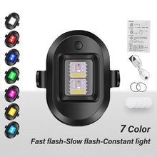 Load image into Gallery viewer, 7 Color Bicycle Flashing Taillight Motorcycle Bike Drones Aircraft Light Model Remote Control Car Warning Lamp Harley Rear Light
