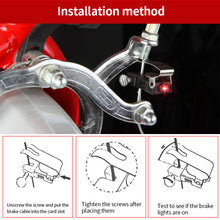 Load image into Gallery viewer, Waterproof Bicycle Brake Light Bike Rear Light Red Brake Light Cycling Taillight Safe Indicator Light Bicycle Lamp Accessories

