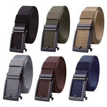Load image into Gallery viewer, Men's Toothless Alloy Automatic Buckle Tactical Belt Nylon Military Army Belt Trousers Heavy Duty Outdoor Training Hunting Belt
