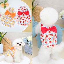 Load image into Gallery viewer, Summer Dog Bowknot Dress Pet Skirts Pet Clothes Comfortable Soft Puppuy Dogs Cats Vest Dress Pet Clothes

