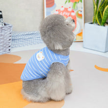 Load image into Gallery viewer, Summer Pet Dog Vests Sleeveless T-shirts Stripe Pattern Clothes For Dogs Or Cats Puppy Pet shirt Cute Summer Pets Products
