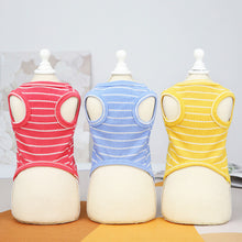 Load image into Gallery viewer, Summer Pet Dog Vests Sleeveless T-shirts Stripe Pattern Clothes For Dogs Or Cats Puppy Pet shirt Cute Summer Pets Products

