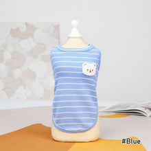 Load image into Gallery viewer, Summer Pet Dog Vests Sleeveless T-shirts Stripe Pattern Clothes For Dogs Or Cats Puppy Pet shirt Cute Summer Pets Products
