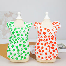 Load image into Gallery viewer, Summer Dog Flower Dress Pet Skirts Pet Clothes Comfortable Soft Puppuy Dogs Cats Vest Dress Pet Clothes
