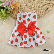 Load image into Gallery viewer, Summer Dog Bowknot Dress Pet Skirts Pet Clothes Comfortable Soft Puppuy Dogs Cats Vest Dress Pet Clothes
