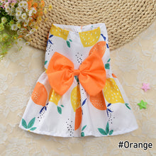 Load image into Gallery viewer, Summer Dog Bowknot Dress Pet Skirts Pet Clothes Comfortable Soft Puppuy Dogs Cats Vest Dress Pet Clothes
