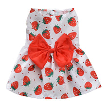 Load image into Gallery viewer, Summer Dog Bowknot Dress Pet Skirts Pet Clothes Comfortable Soft Puppuy Dogs Cats Vest Dress Pet Clothes
