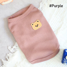 Load image into Gallery viewer, Summer Pet Dog Vests Sleeveless T-shirts Bear Pattern Clothes For Dogs Or Cats Puppy Pet shirt Cute Summer Pets Products
