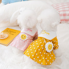 Load image into Gallery viewer, Spring Summer Cat Princess Dress Pet Sunflower Crossbody Bag Skirts Pet Clothes Comfortable Soft Puppuy Dogs Cats Dress Pet Clothes
