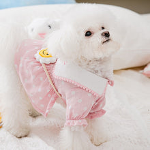 Load image into Gallery viewer, Spring Summer Cat Princess Dress Pet Sunflower Crossbody Bag Skirts Pet Clothes Comfortable Soft Puppuy Dogs Cats Dress Pet Clothes
