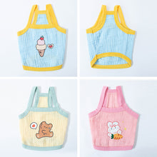 Load image into Gallery viewer, Summer Pet Dog Vests Sleeveless T-shirts Cartoon Pattern Clothes For Dogs Or Cats Puppy Pet shirt Cute Summer Pets Products
