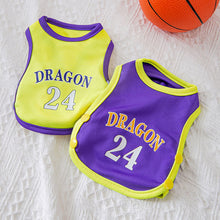 Load image into Gallery viewer, Summer Breathable Pet Mesh Vest Basketball Jersey Basketball Team Print Puppy Dog Hoodie Clothing Cat T-Shirt Sport Shirt Quick-drying Pet Clothes
