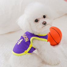 Load image into Gallery viewer, Summer Breathable Pet Mesh Vest Basketball Jersey Basketball Team Print Puppy Dog Hoodie Clothing Cat T-Shirt Sport Shirt Quick-drying Pet Clothes
