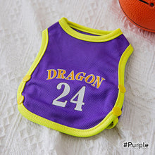 Load image into Gallery viewer, Summer Breathable Pet Mesh Vest Basketball Jersey Basketball Team Print Puppy Dog Hoodie Clothing Cat T-Shirt Sport Shirt Quick-drying Pet Clothes
