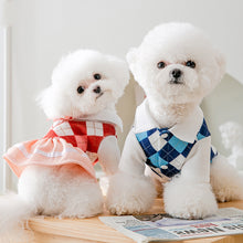 Load image into Gallery viewer, Spring and Summer Puppy Dog American College Style Couple Wear Small and Medium Dogs and Cats Two-legged Clothes Pet Dog Clothing
