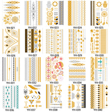 Load image into Gallery viewer, Hot Stamping Waterproof Tattoo Stickers Temporary Body Art Creative Tattoo Sticker Dream Catcher Wings Men Full Skull Totem Tattoo
