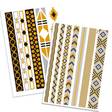 Load image into Gallery viewer, Hot Stamping Waterproof Tattoo Stickers Temporary Body Art Creative Tattoo Sticker Dream Catcher Wings Men Full Skull Totem Tattoo
