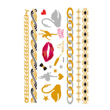 Load image into Gallery viewer, Hot Stamping Waterproof Tattoo Stickers Temporary Body Art Creative Tattoo Sticker Dream Catcher Wings Men Full Skull Totem Tattoo
