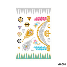 Load image into Gallery viewer, Hot Stamping Waterproof Tattoo Stickers Temporary Body Art Creative Tattoo Sticker Dream Catcher Wings Men Full Skull Totem Tattoo
