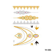 Load image into Gallery viewer, Hot Stamping Waterproof Tattoo Stickers Temporary Body Art Creative Tattoo Sticker Dream Catcher Wings Men Full Skull Totem Tattoo
