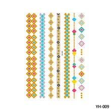 Load image into Gallery viewer, Hot Stamping Waterproof Tattoo Stickers Temporary Body Art Creative Tattoo Sticker Dream Catcher Wings Men Full Skull Totem Tattoo

