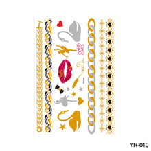 Load image into Gallery viewer, Hot Stamping Waterproof Tattoo Stickers Temporary Body Art Creative Tattoo Sticker Dream Catcher Wings Men Full Skull Totem Tattoo

